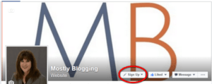 Use a Call to Action on a Facebook page to increase blog stats