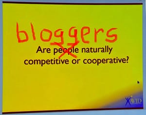 Are bloggers competitive?