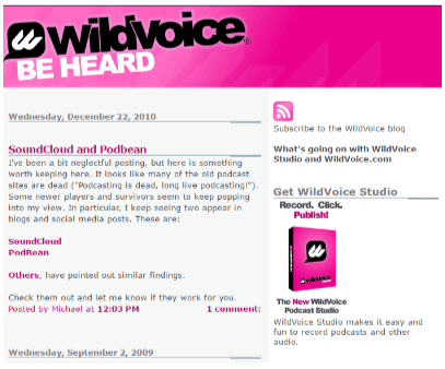 WildVoice helps #bloggers with podcasts
