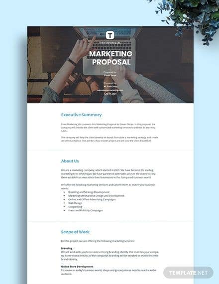 email marketing proposal