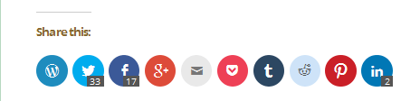 Share #blogs on #socialmedia with these social sharing buttons.