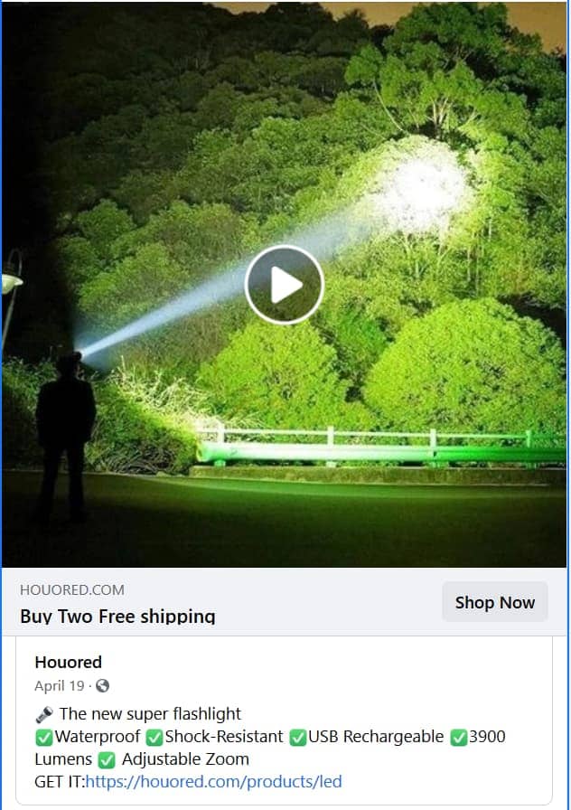flashlight-FB-video-ad