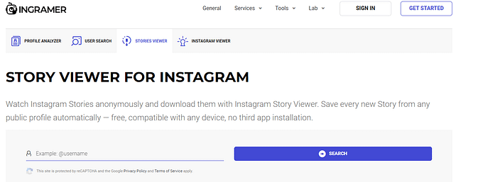 Instagram Story Viewer PC