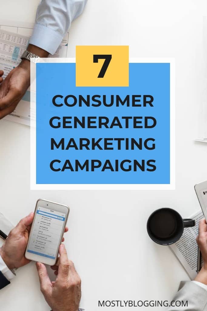 Consumer generated marketing