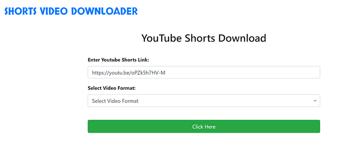 YouTube shorts download