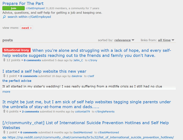 Huddol and more self-help websites