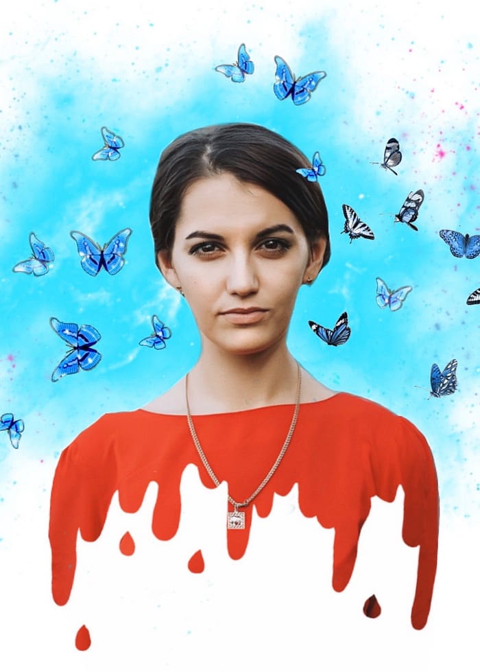 Instagram post generator Picsart Drip art