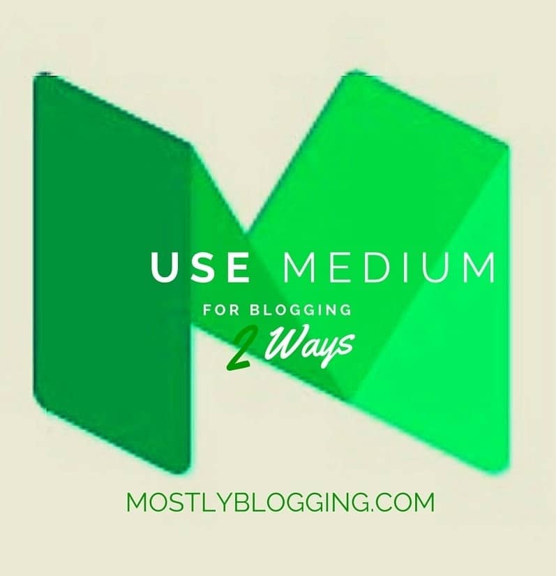 Medium gets bloggers blog traffic #blogging