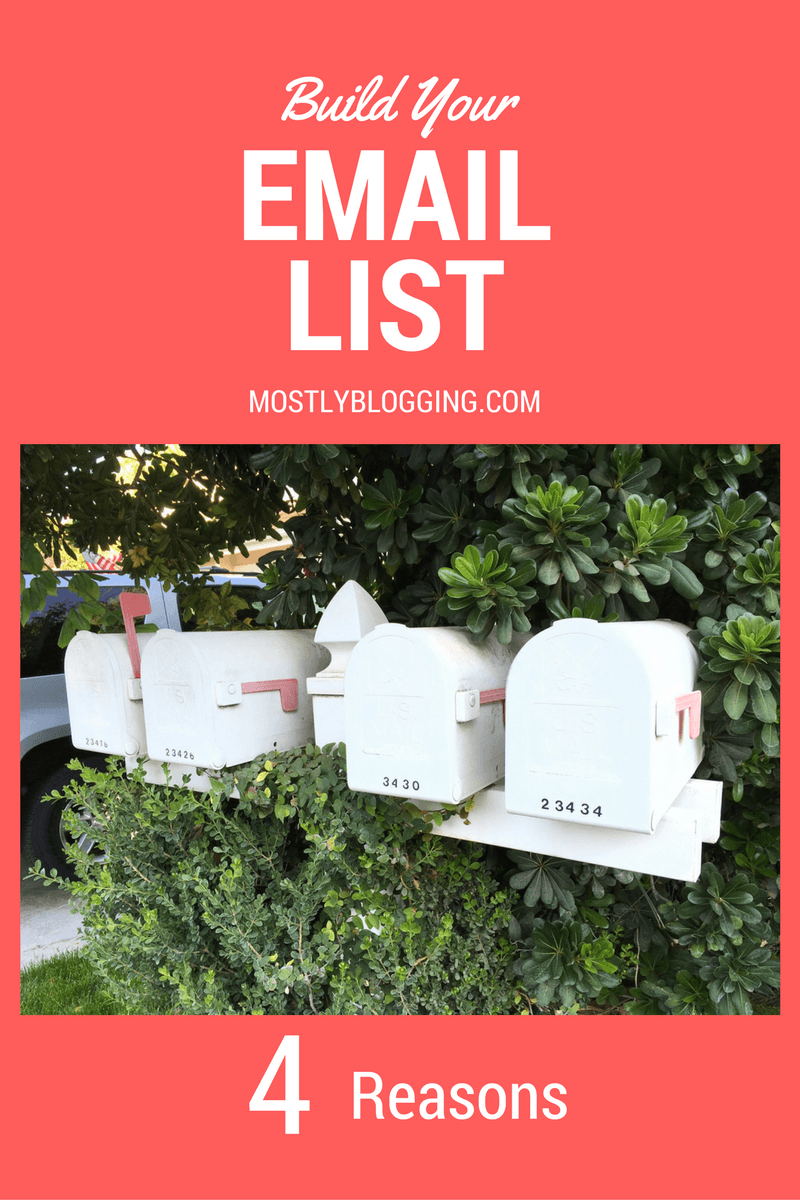 #Bloggers should build an Email list immediately