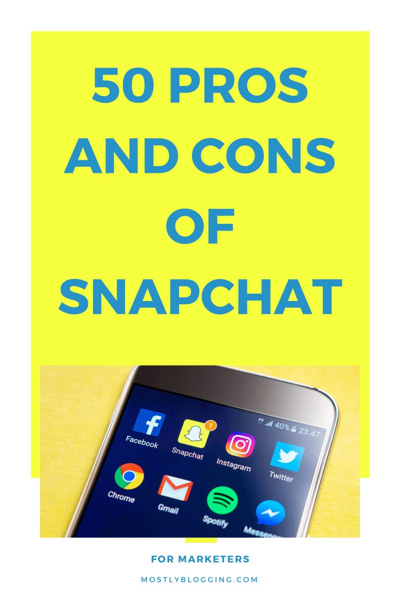 cons of Snapchat
