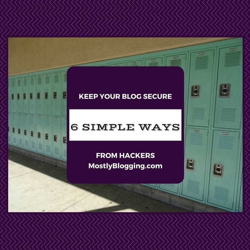 #Blog Security can be a problem for #bloggers