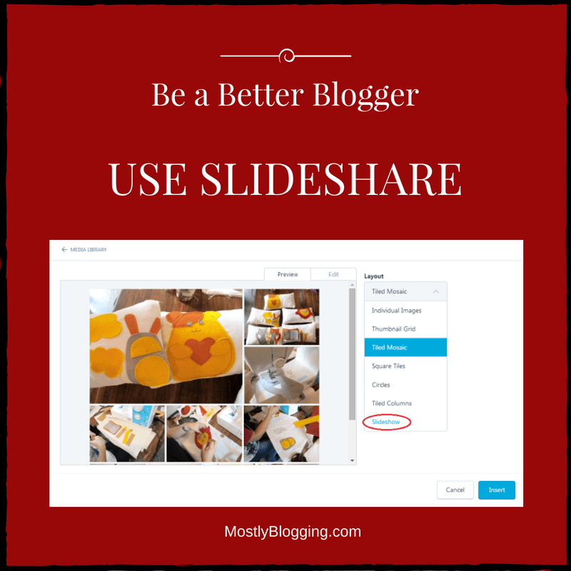 Bloggers should use #Slideshare, a presentation tool