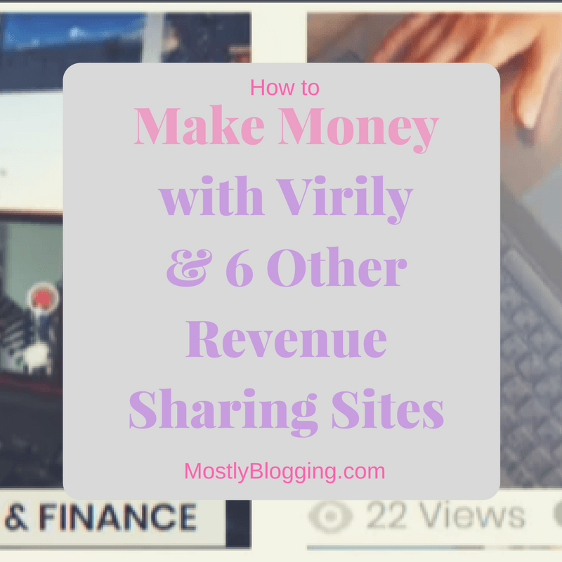 Virily and other revenue sharing sites pay bloggers and writers