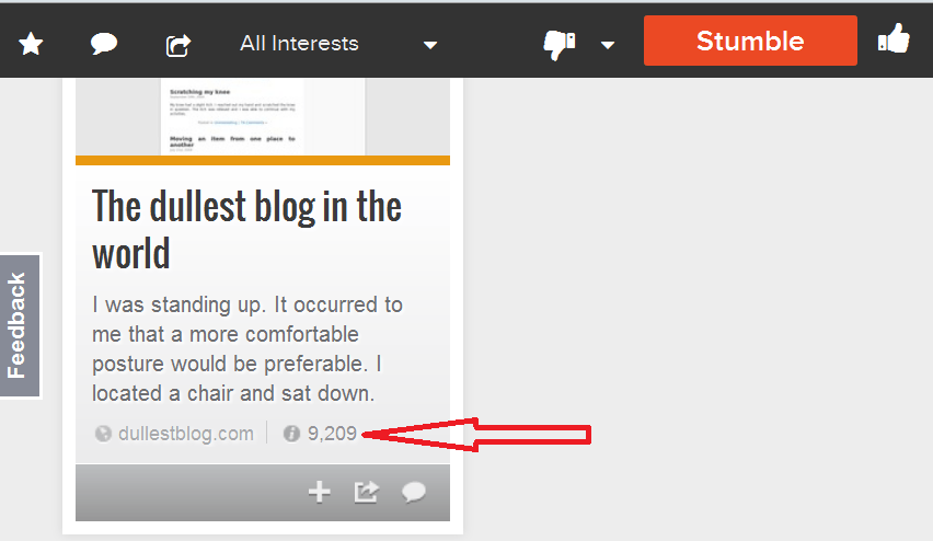 Use #StumbleUpon to find new articles and increase #blog traffic