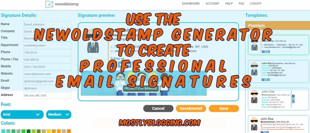 NEWOLDSTAMP Email Generator builds your brand and business