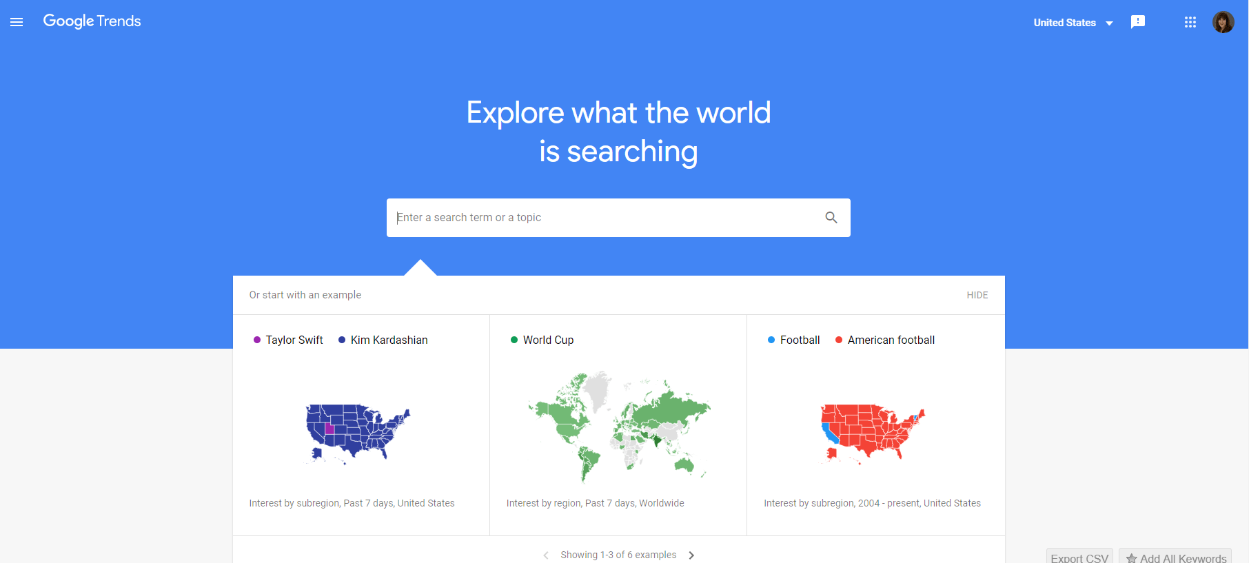 google trends tool