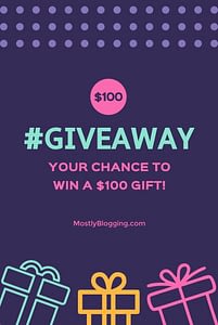 Mostly Blogging is holding a giveaway