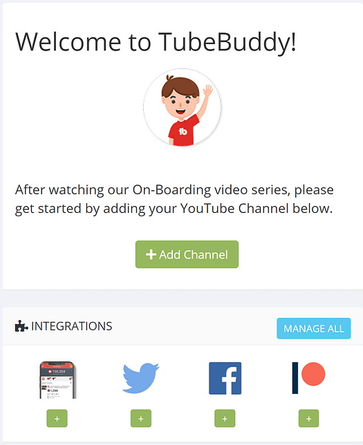 TubeBuddy extension for Chrome