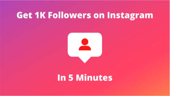 1k followers on Instagram