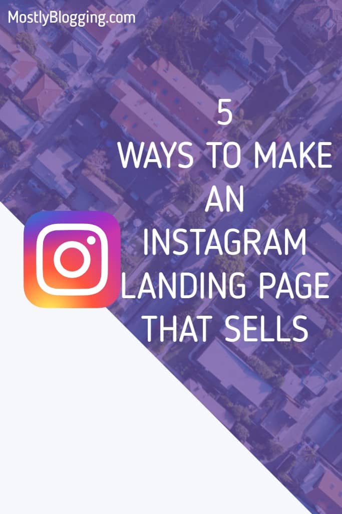 Instagram landing page