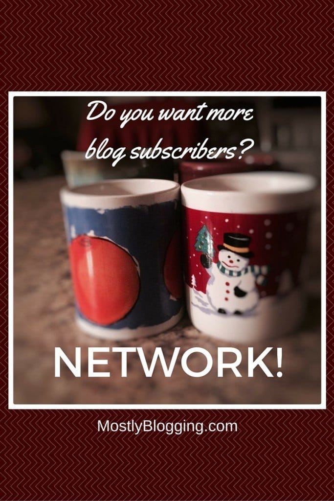 Bloggers should consider networking to get more blog subscribers