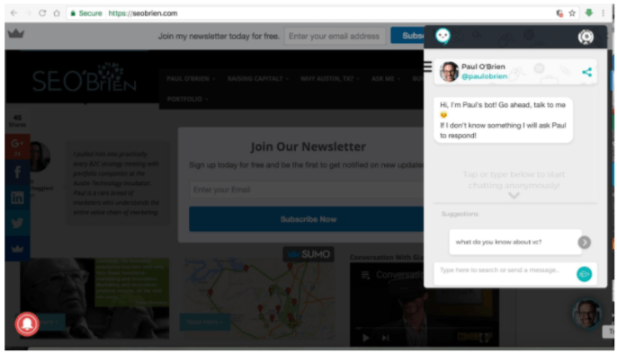 Let a chatbot greet your guests and make your sales