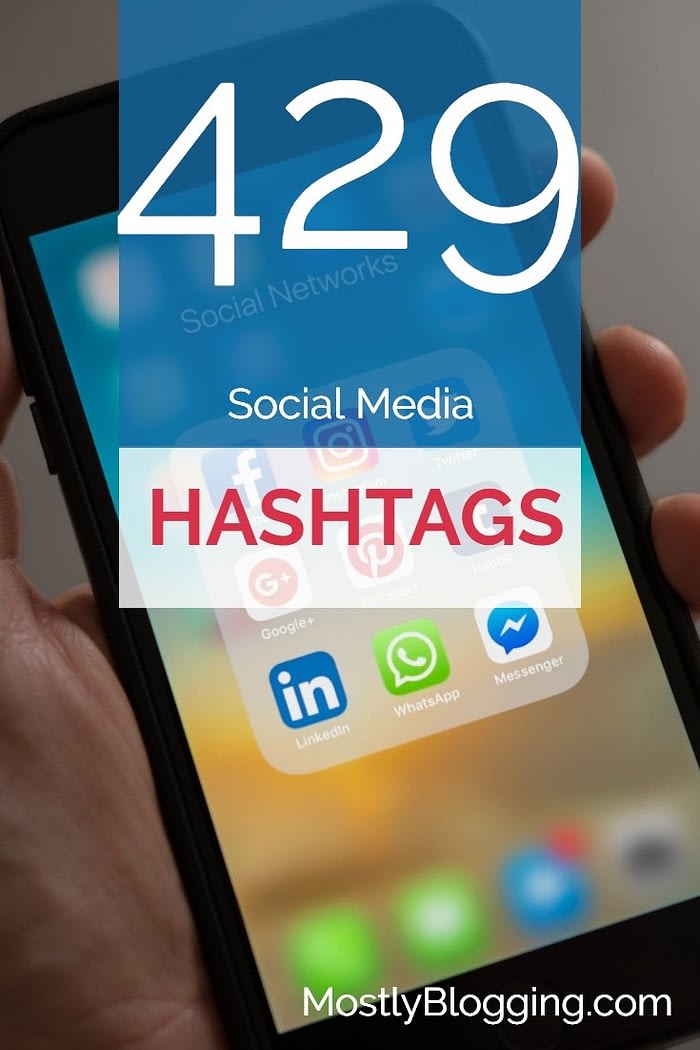 blogger hashtags