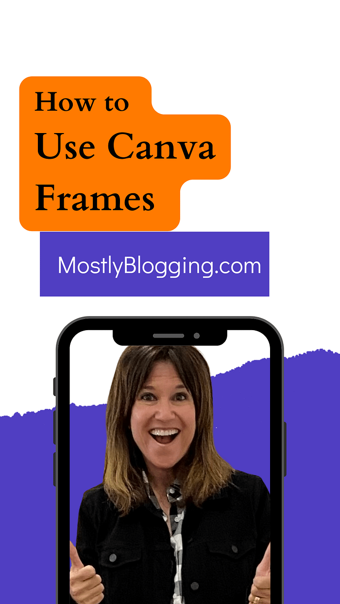 how to use Canva frames
