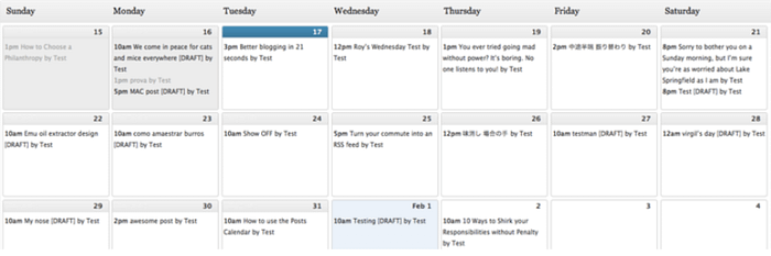 Content Management Strategy editorial calendar