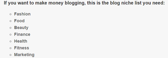 most profitable blog niches