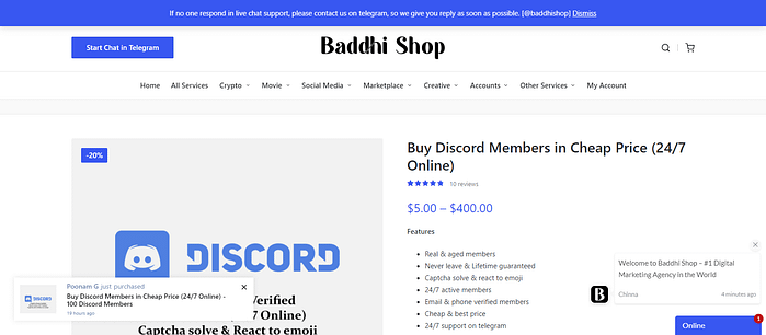 buy Discord members