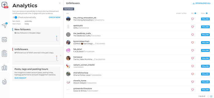unfollow app
