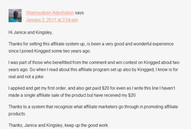 #Bloggers are getting paid money with Kingged's affiliate sales