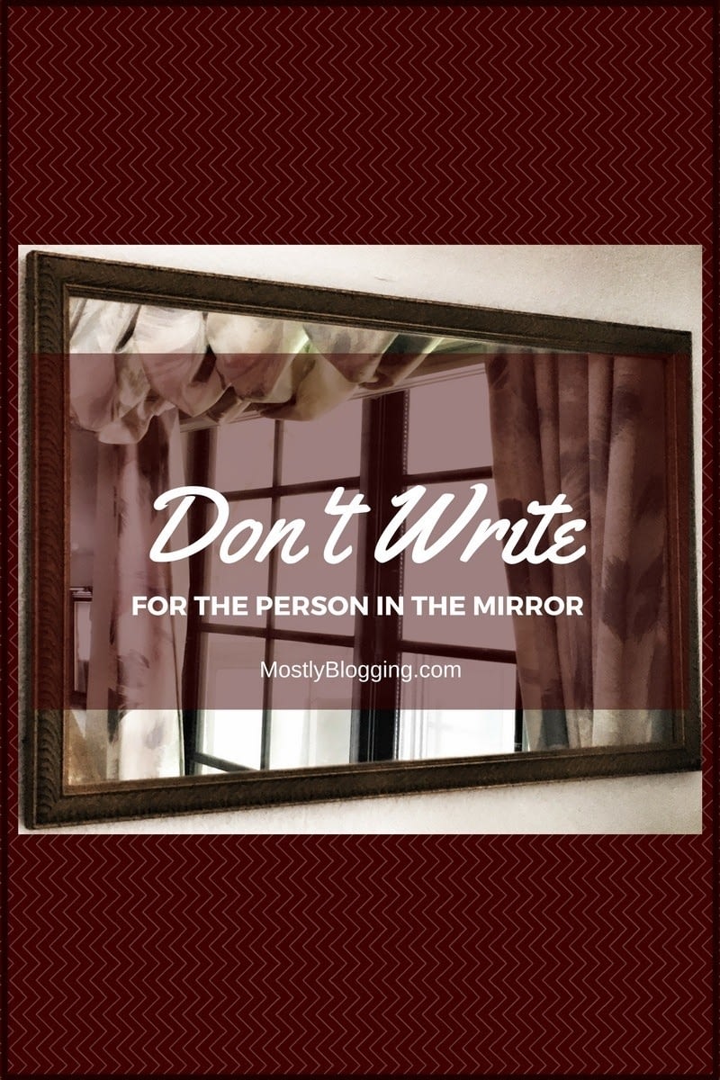 #bloggers should not use themselves as their target reader