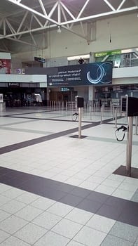 Budapest airport emptiness